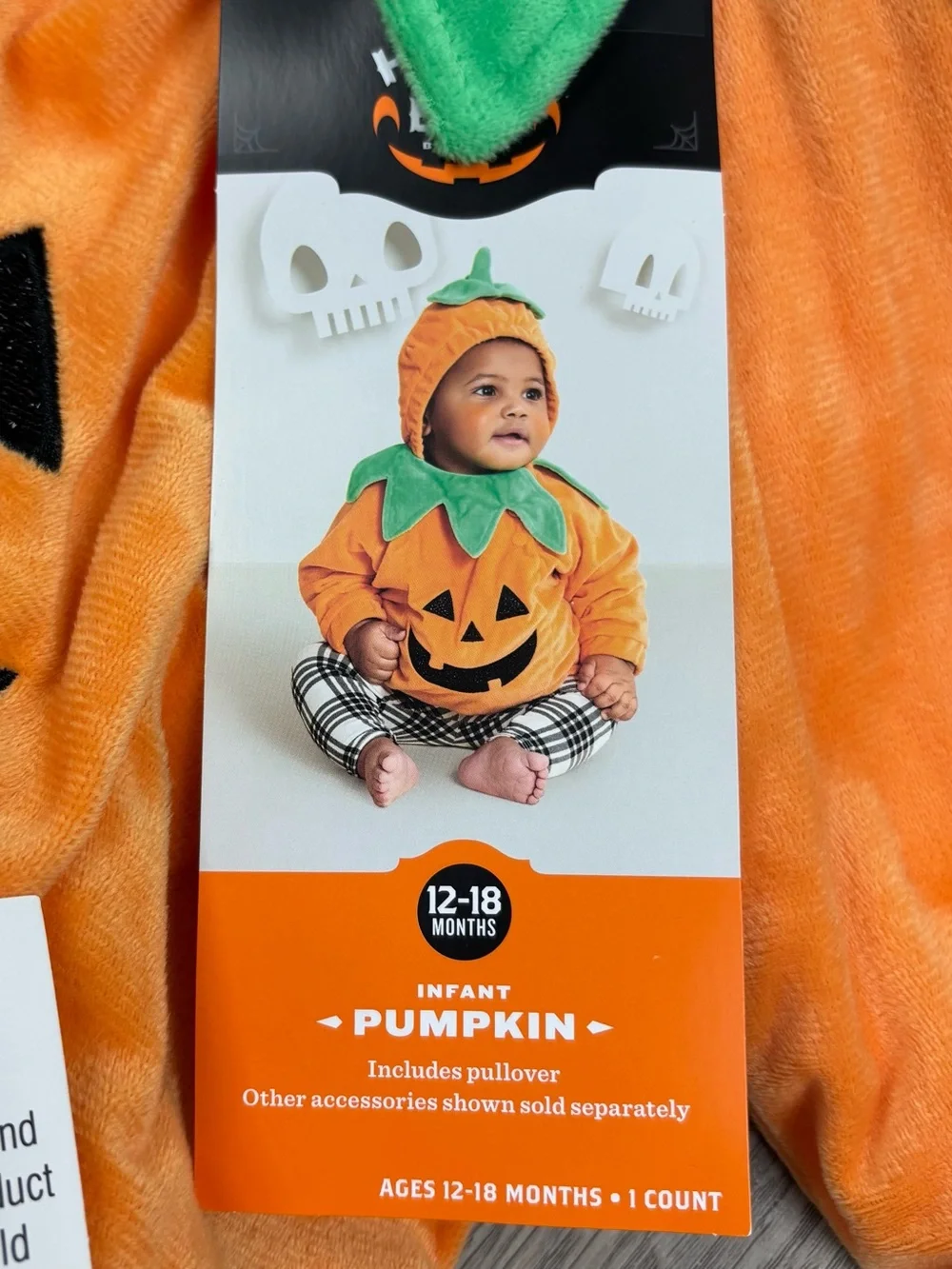 Hyde & Eek! Infant Pumpkin Costume 12-18 Months